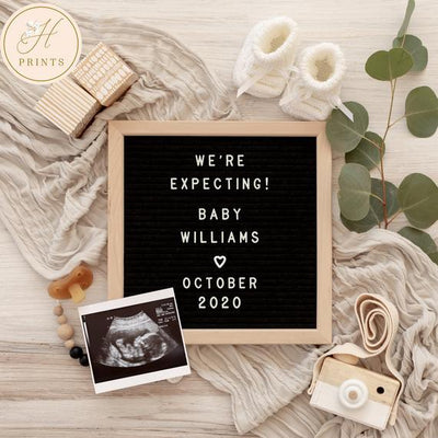 Birth/Pregnancy Announcement Letter Board - Toddler Treasures